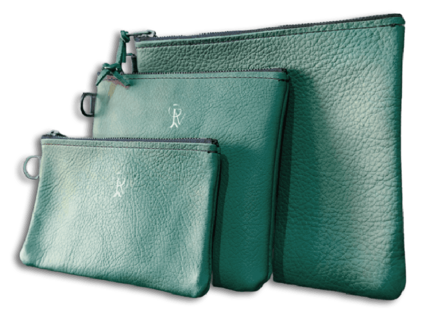 Leadies Leather Zipper Pouch